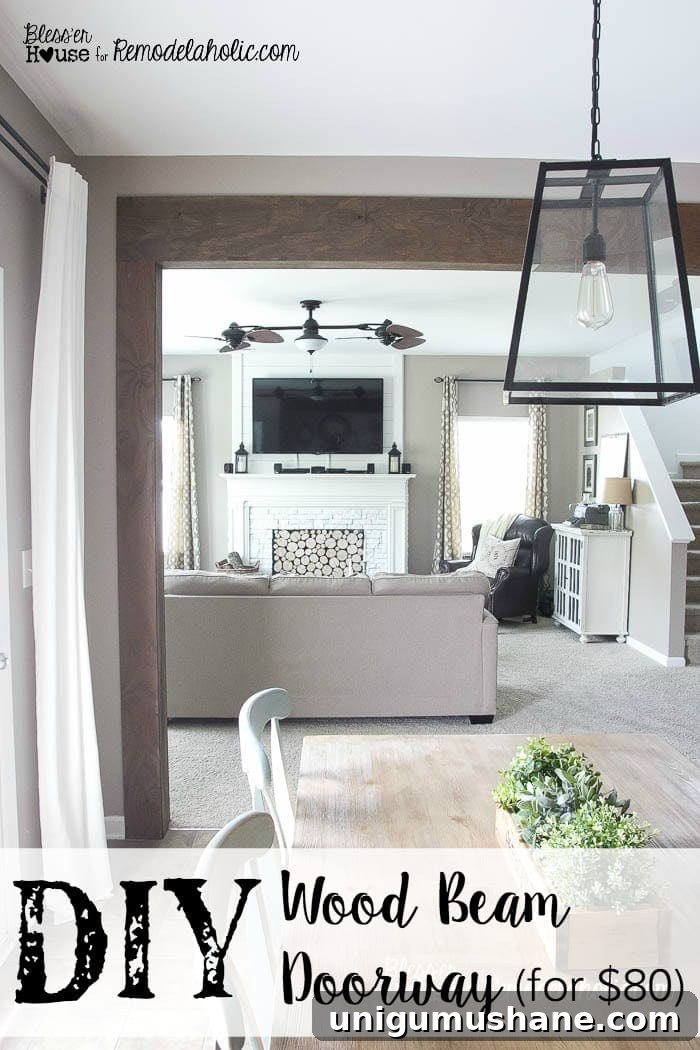 How to Stain Wood with Vinegar and Steel Wool 11 diy wood beam doorway