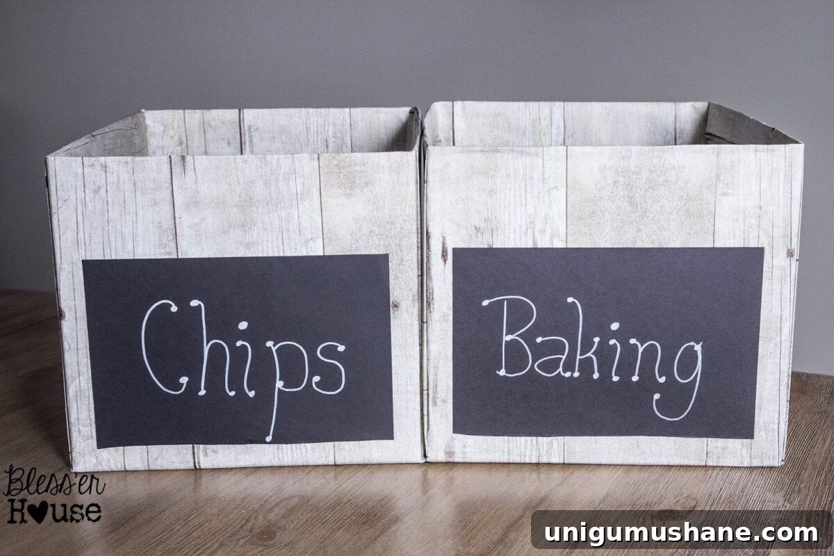 Bless'er House | DIY Weathered Wood Pantry Crates for Cheap