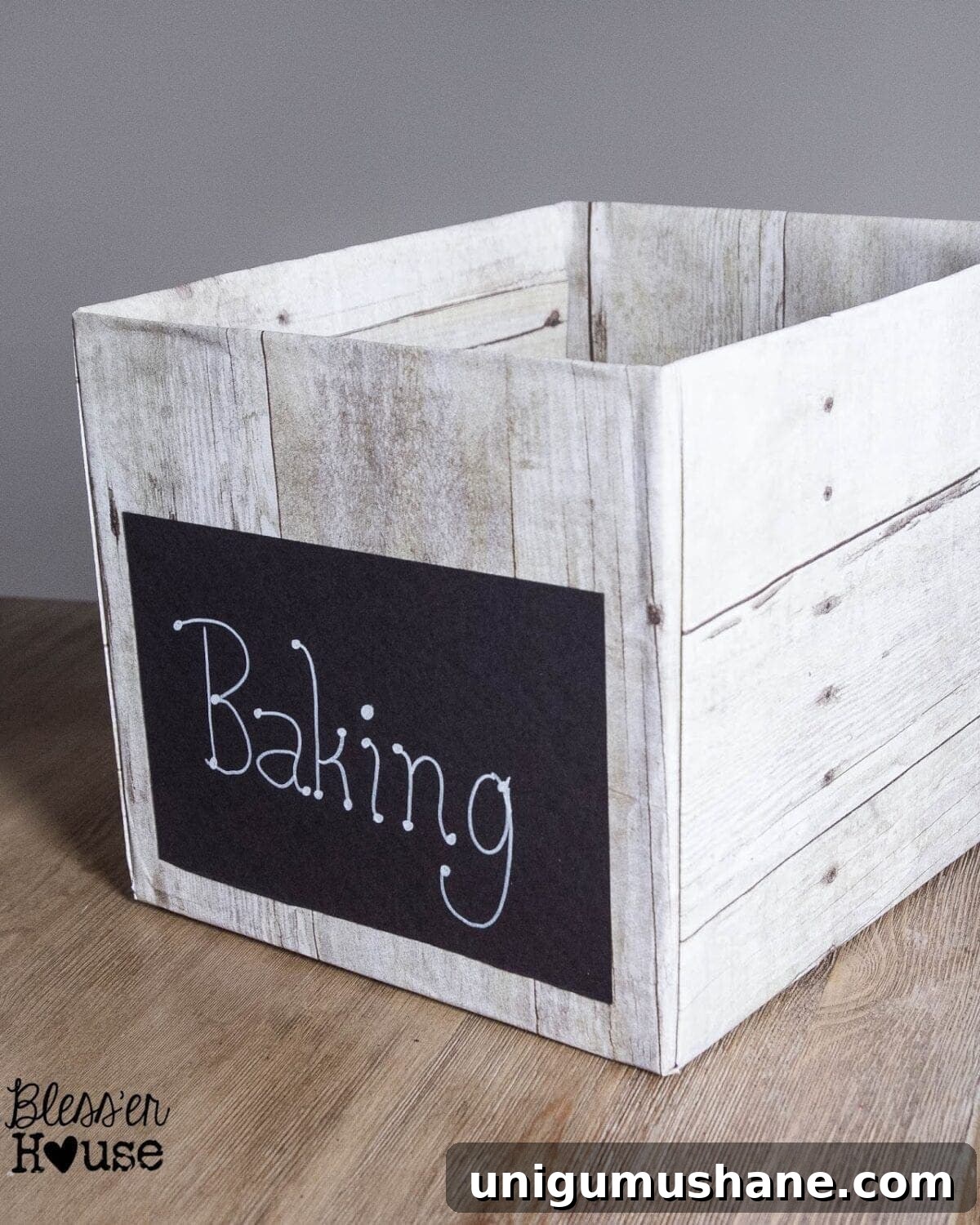 Bless'er House | DIY Weathered Wood Pantry Crates for Cheap