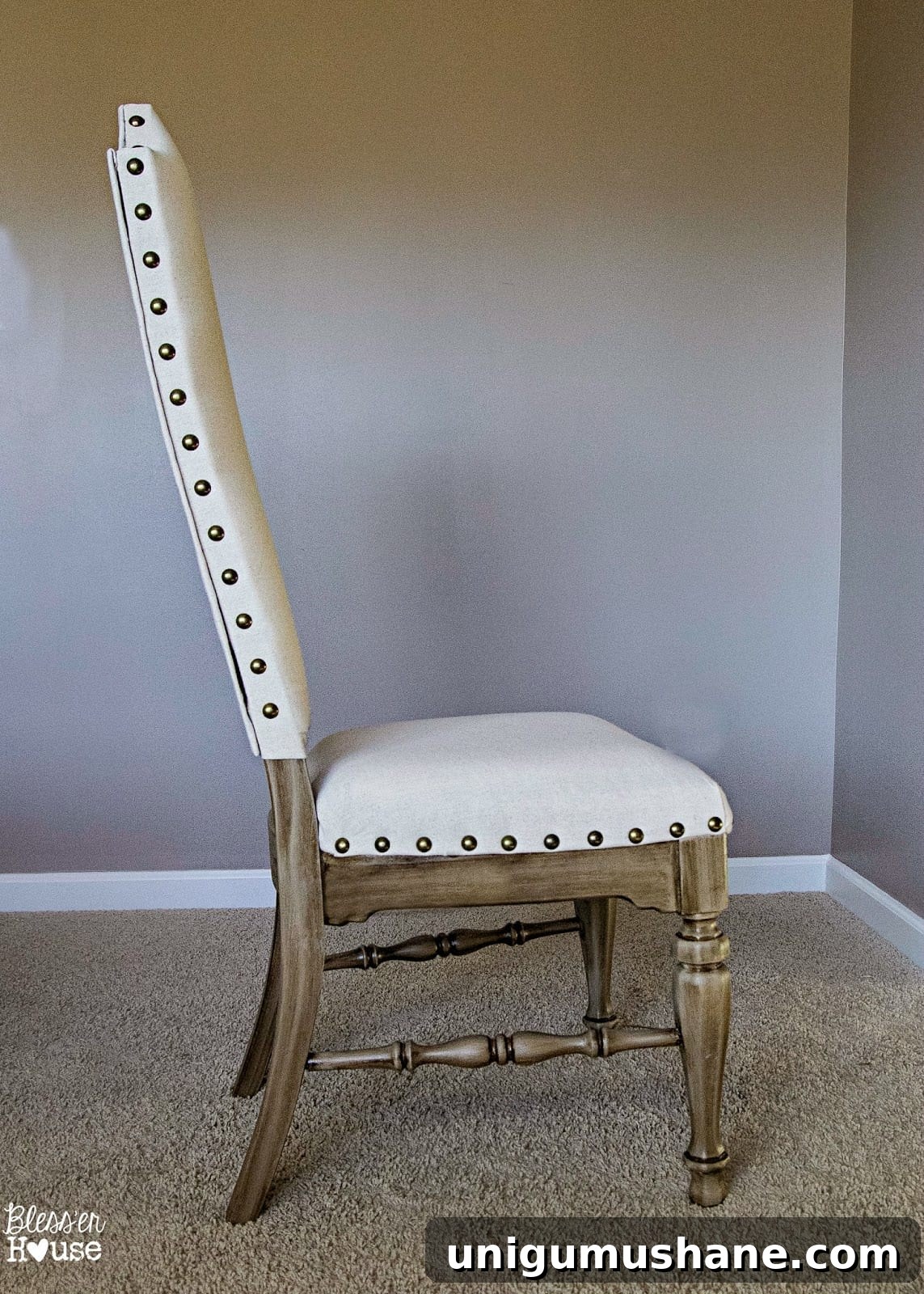 DIY No-Sew Knockoff Dining Chairs 14 Completed DIY dining chairs set