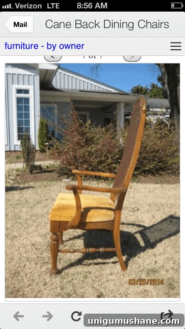 DIY No-Sew Knockoff Dining Chairs 6 Vintage dining chairs found on Craigslist