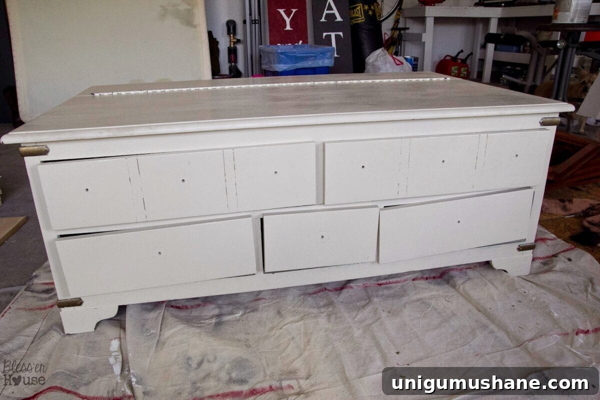 Faux Planked Card Catalog Coffee Table Faux Planked Card Catalog Coffee Table