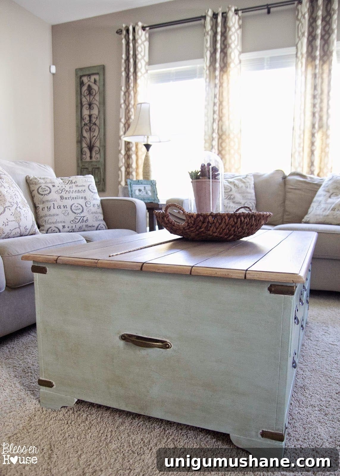 Faux Planked Card Catalog Coffee Table Faux Planked Card Catalog Coffee Table