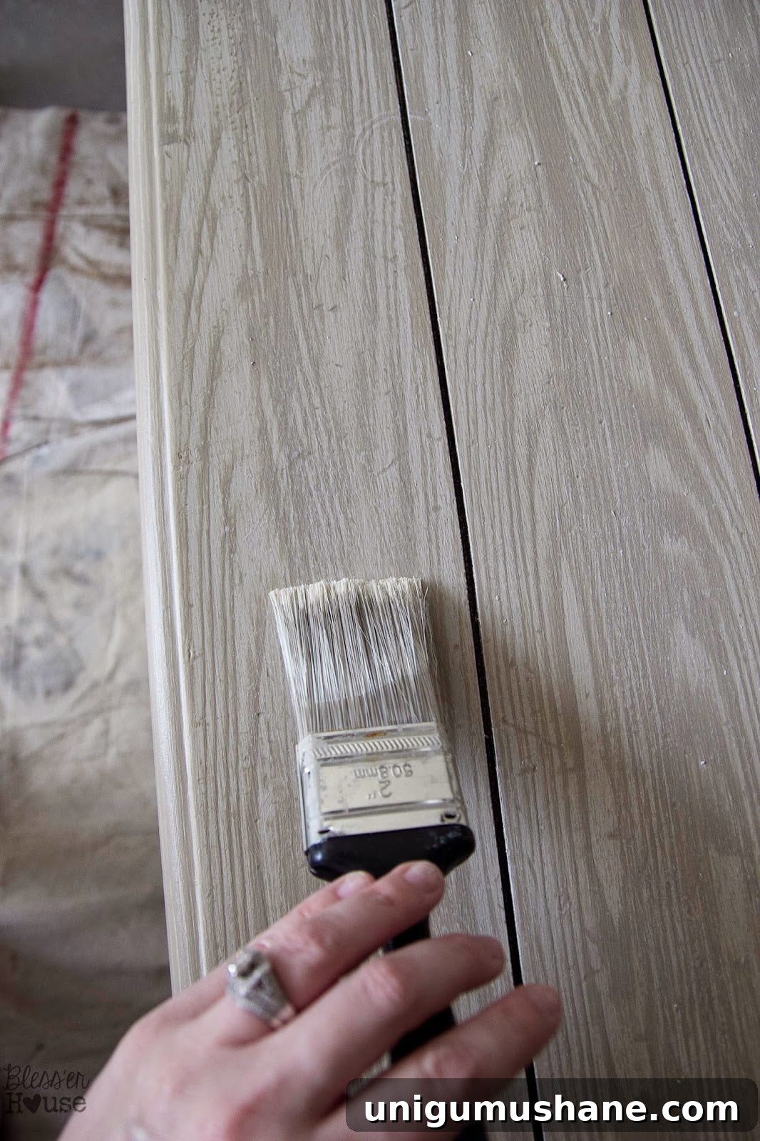 Faux Reclaimed Wood Table Top How-To