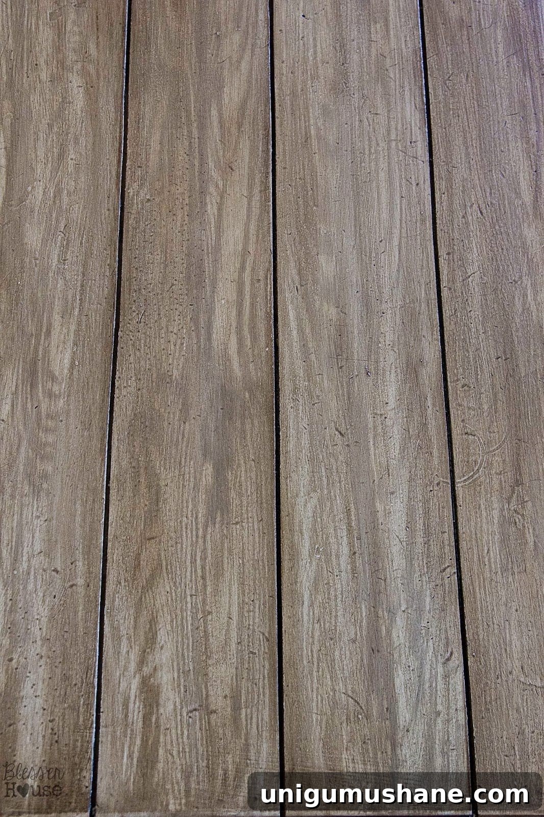 Faux Reclaimed Wood Table Top How-To