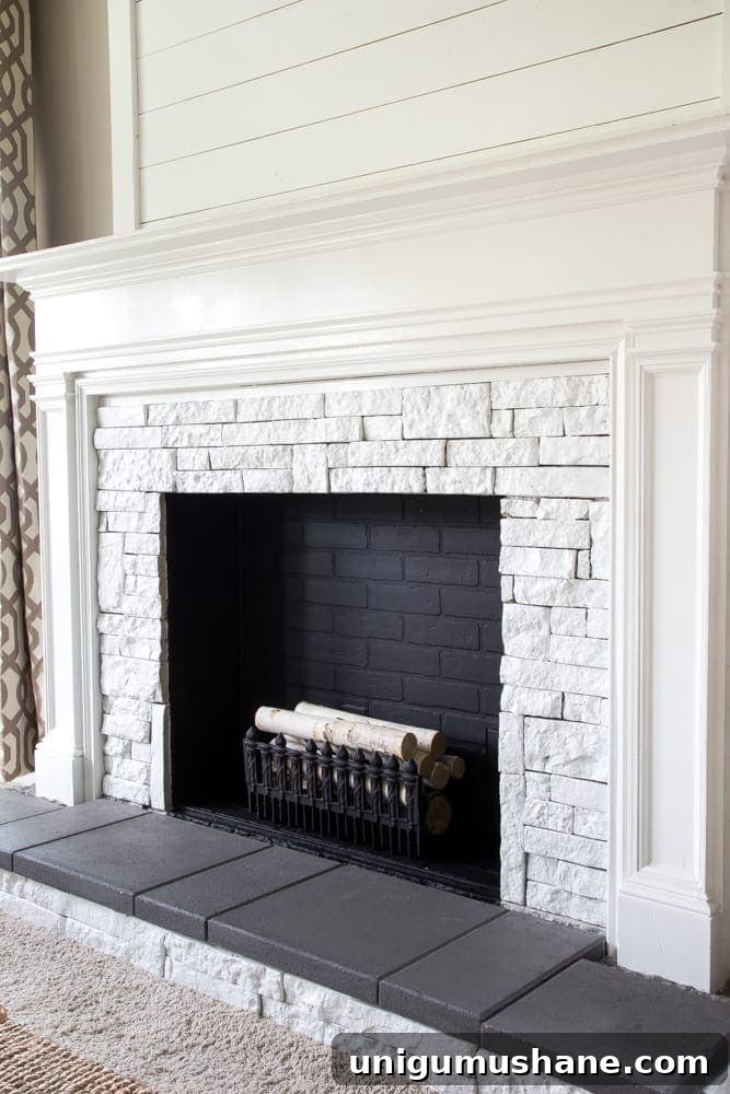 diy faux fireplace 