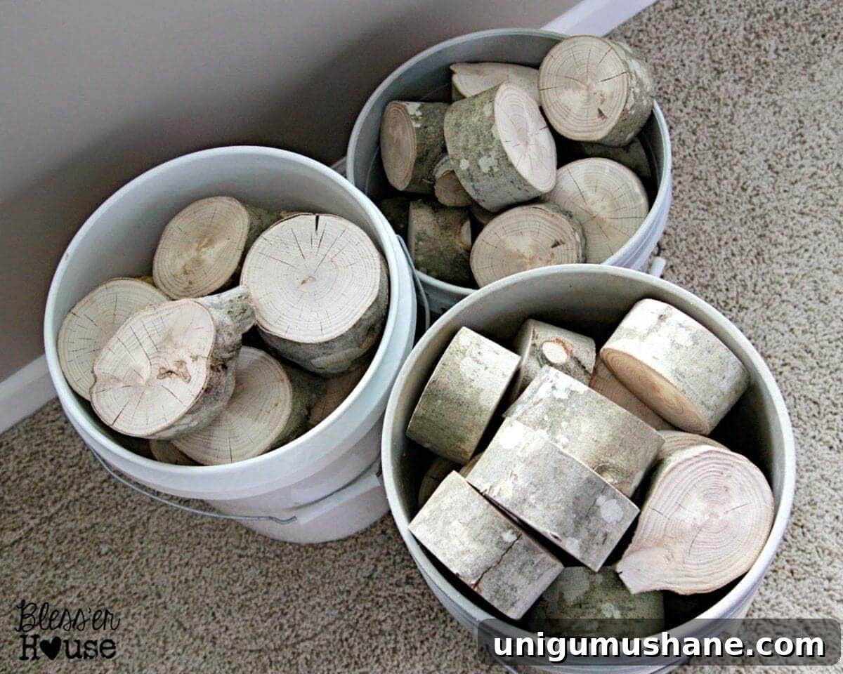 log slices