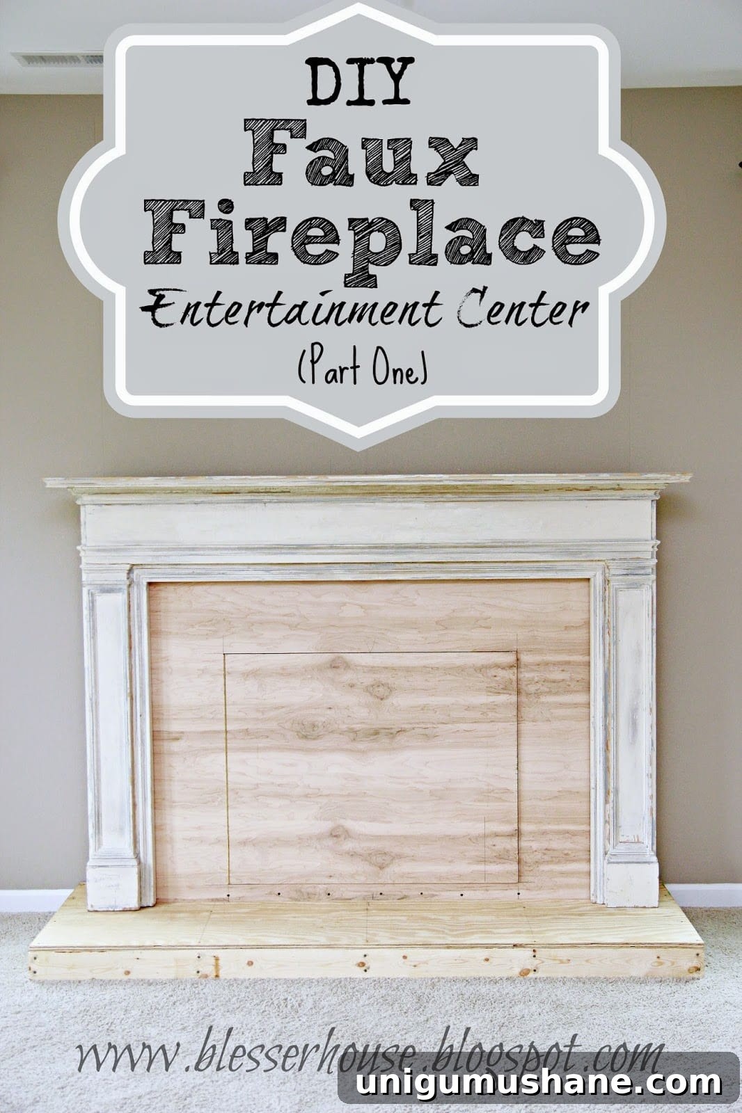 How to Build a Faux Fireplace Entertainment Center (Part 1) 2 img 9425 1