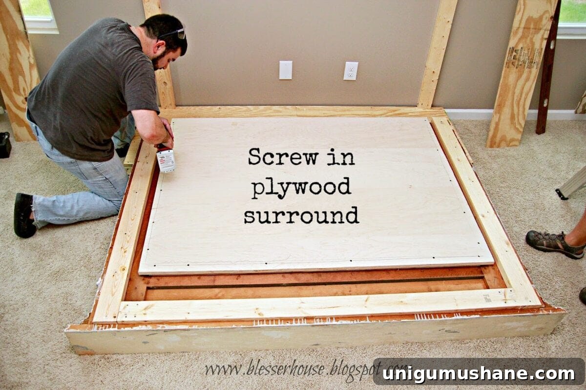 How to Build a Faux Fireplace Entertainment Center (Part 1) 13 img 9425 19