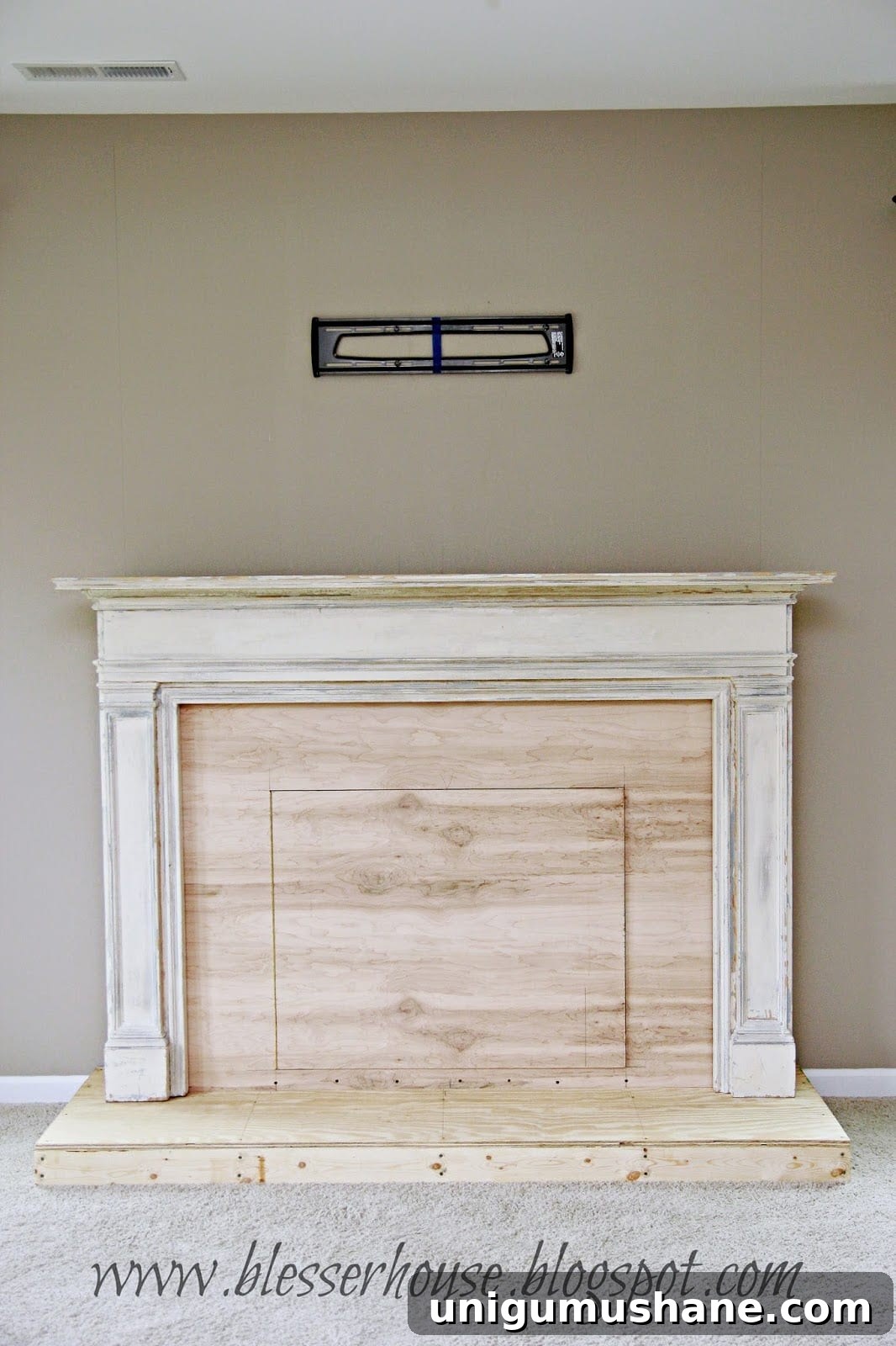 How to Build a Faux Fireplace Entertainment Center (Part 1) 19 img 9425 32