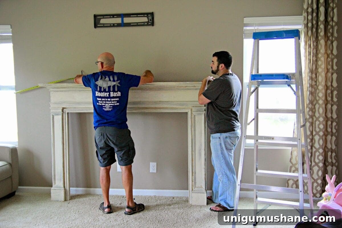 How to Build a Faux Fireplace Entertainment Center (Part 1) 5 img 9425 4