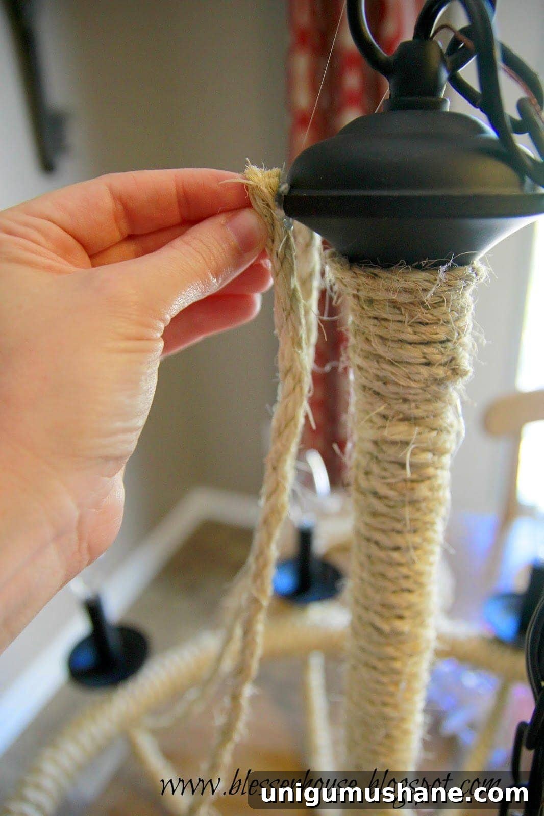 DIY Rope Chandelier Inspired by Restoration Hardware 14 img 9430 13