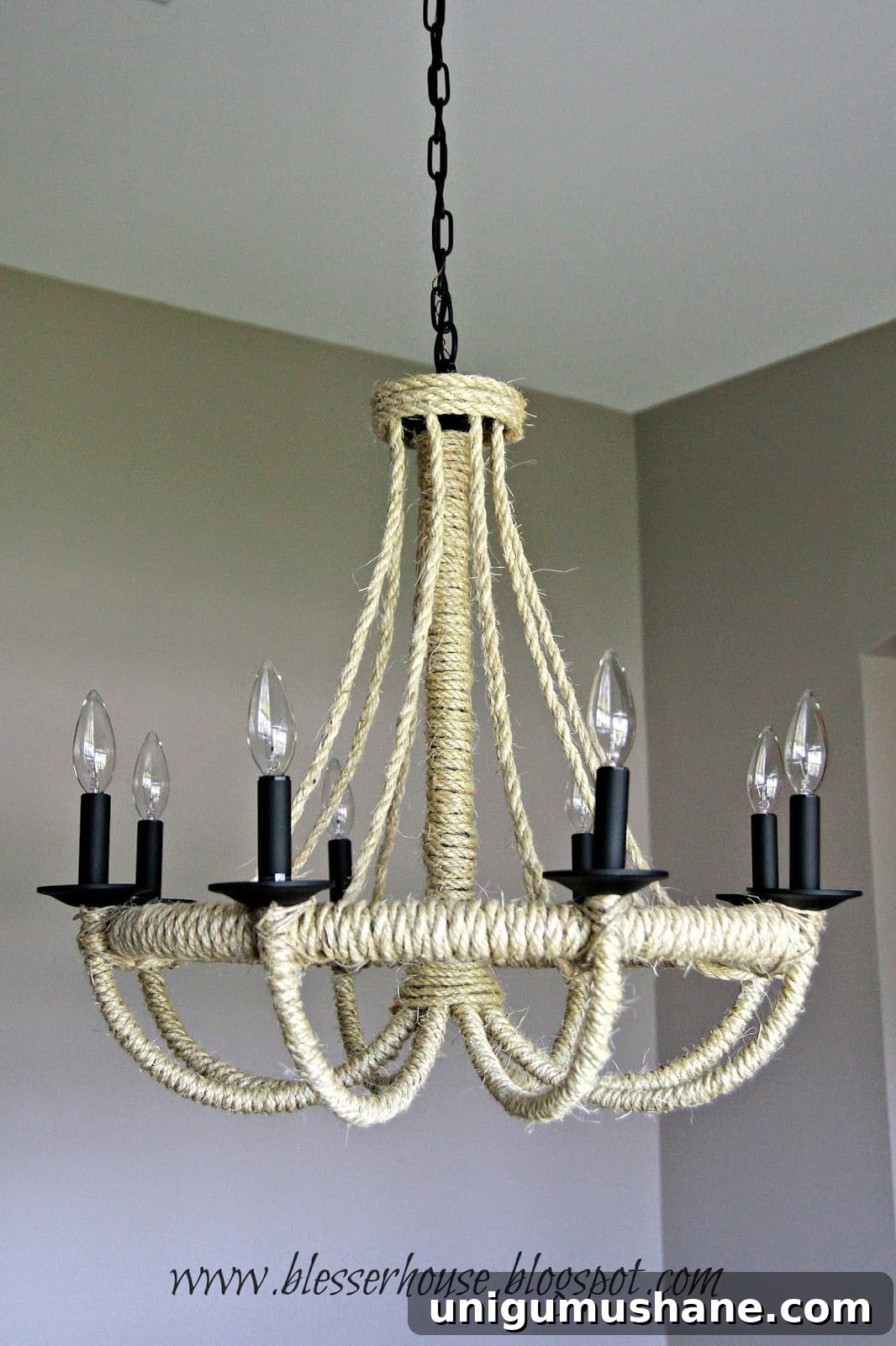 DIY Rope Chandelier Inspired by Restoration Hardware 17 img 9430 17