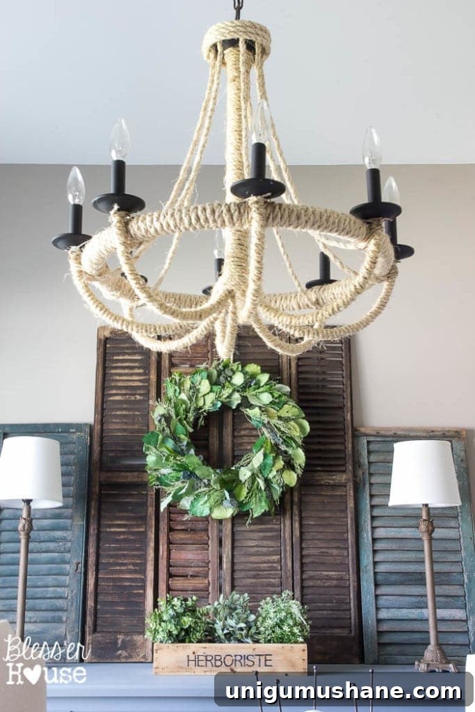 DIY Rope Chandelier Inspired by Restoration Hardware 18 One Simple Decor Trick to Bring a Room to Life (2 of 7)