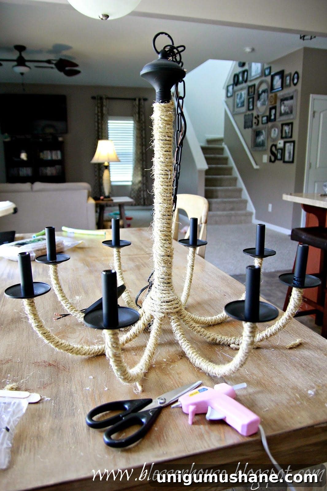 DIY Rope Chandelier Inspired by Restoration Hardware 9 img 9430 8