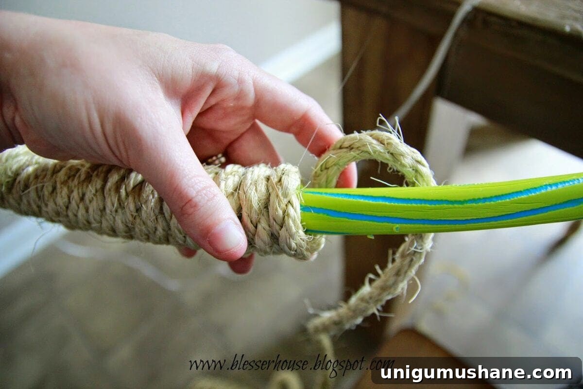 DIY Rope Chandelier Inspired by Restoration Hardware 10 img 9430 9