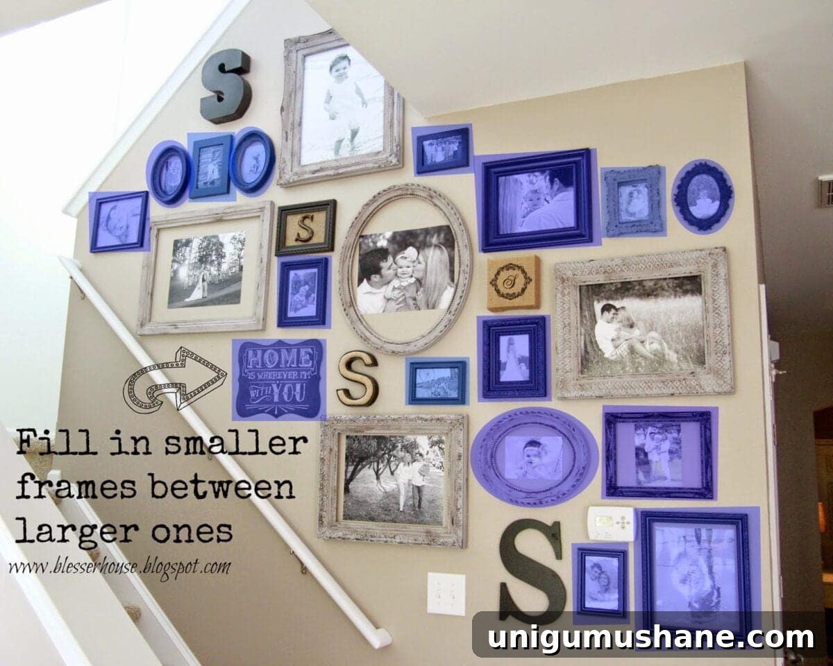 filling with smaller frames
