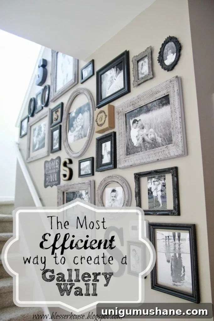 Transform 4 Thrifted Frames with One Distressing Technique 12 Gallery wall preview