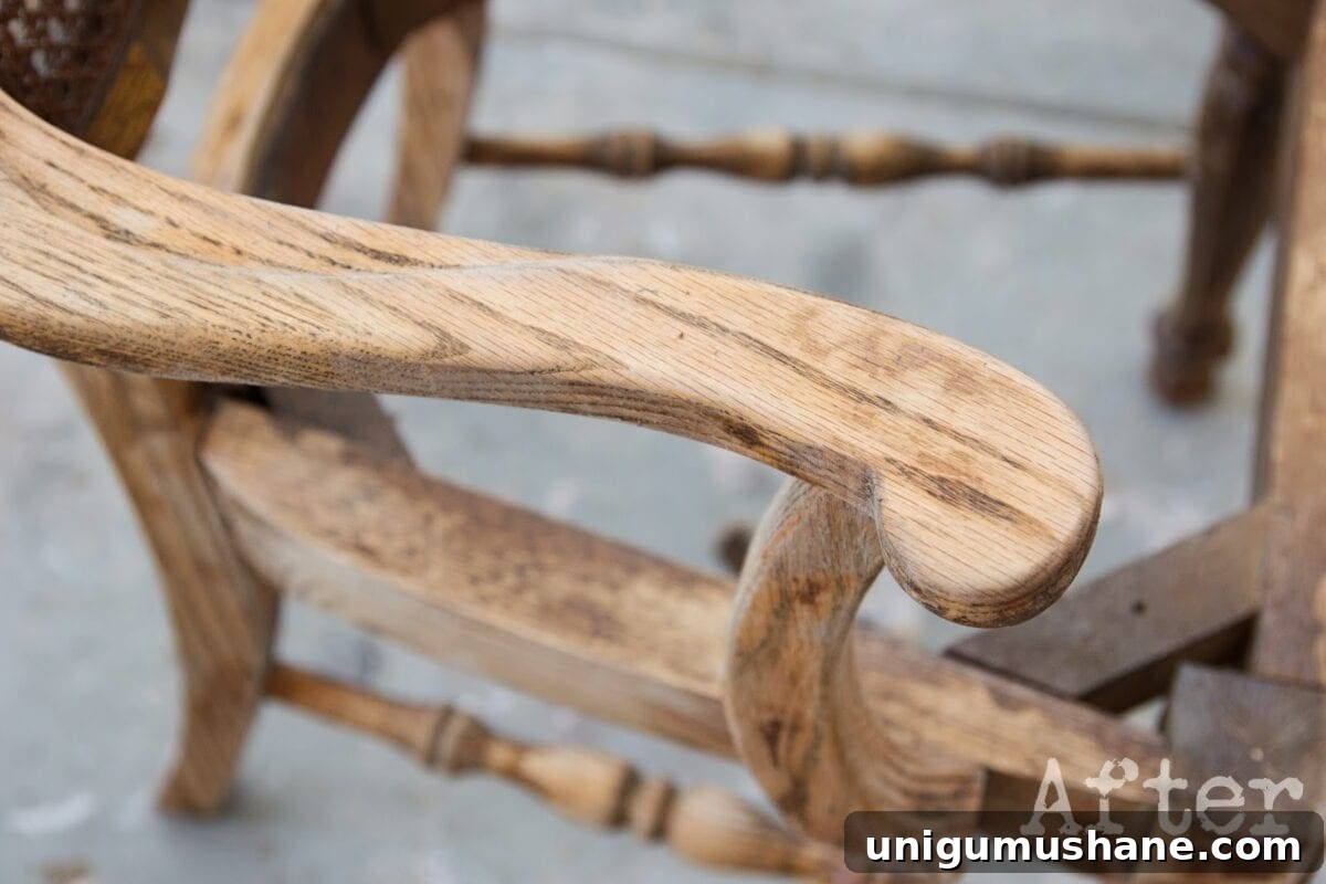 How to Remove Citristrip Residue from Wood Furniture Safely 6 After using denatured alcohol to strip wood stain on this chair