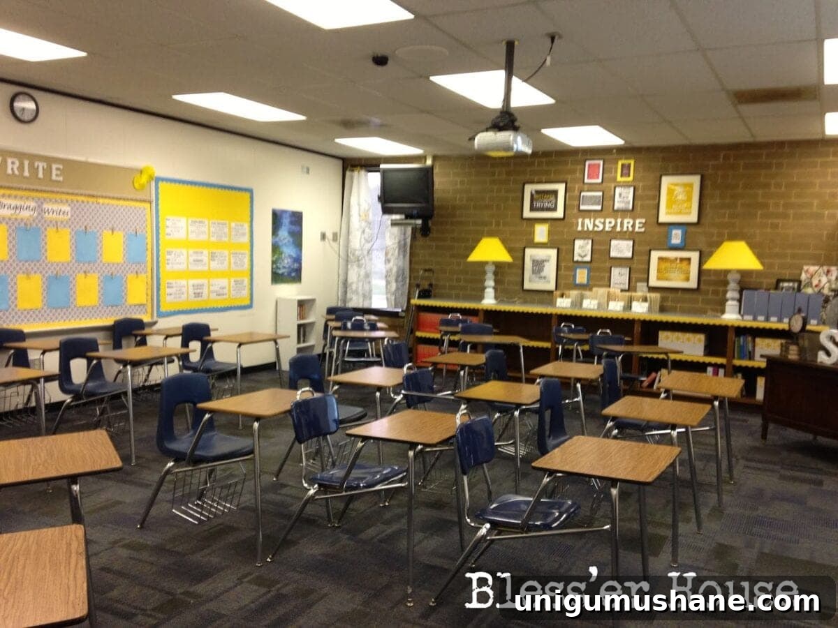 Budget-Friendly Cozy Classroom Ideas for Teachers 16 Cozy classroom inspiration wall with lamps