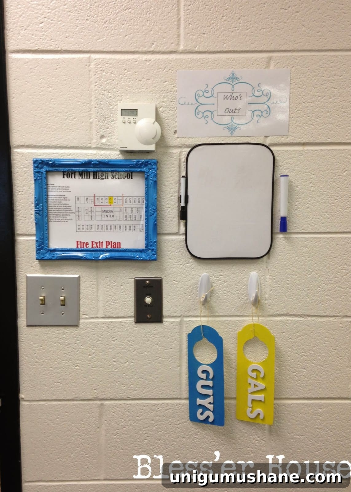 Budget-Friendly Cozy Classroom Ideas for Teachers 17 Classroom exit station by the door